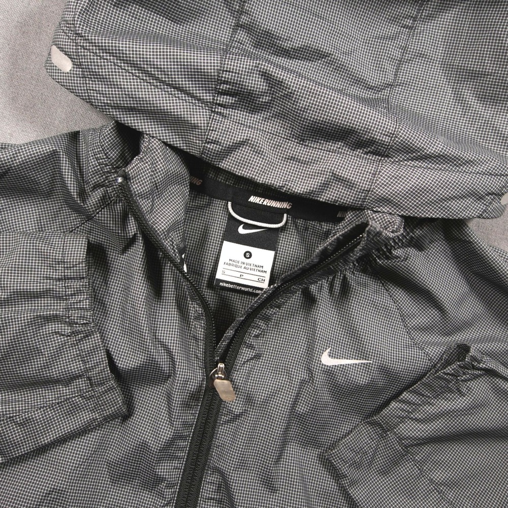 Nike Running Vapor Flash Micro Grid Hooded Women Jacket S 542213-010 Windbraker
